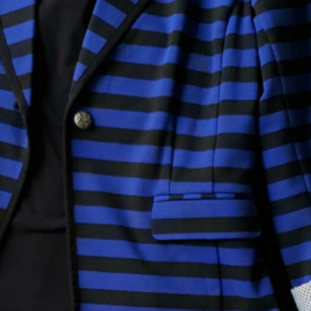 Ellen Tracy Lightweight Knit Statement Blazer M - image 6